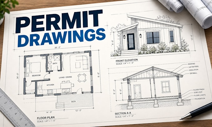 create permit drawings for home additions, adus, garages and decks