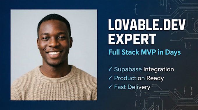 build and deploy your full stack web app mvp using lovable dev and supabase
