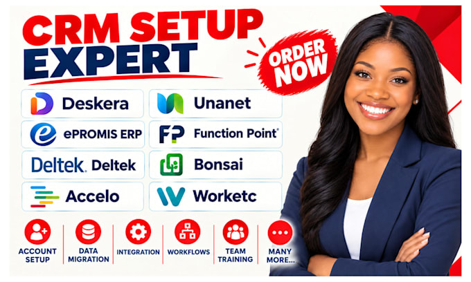 setup deskera unanet epromis erp deltek accelo function point bonsai worketc