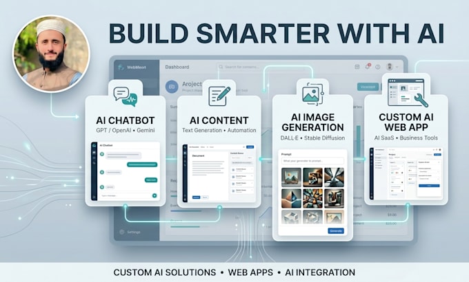 develop an ai website, ai web app, or custom ai solution
