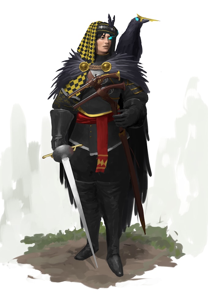 paint character concept art and illustrations