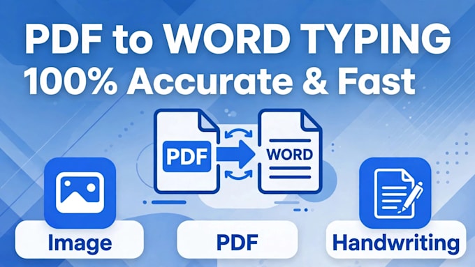 do fast typing pdf to word and image typing