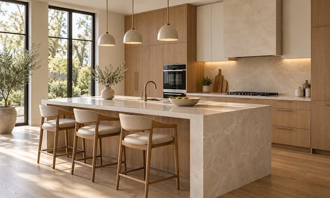 do 3d interior design architectural 3d rendering 3d modeling kitchen plimdor