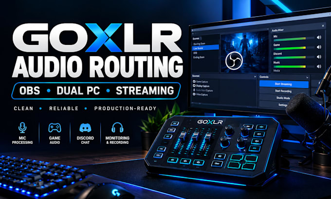 engineer goxlr audio routing for obs streamers