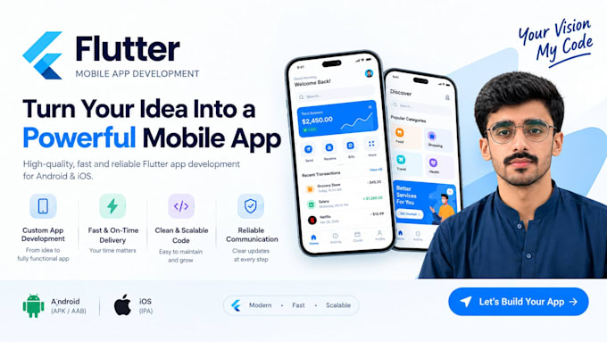 build a flutter app for ios and android