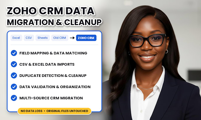 migrate and clean your data into zoho CRM