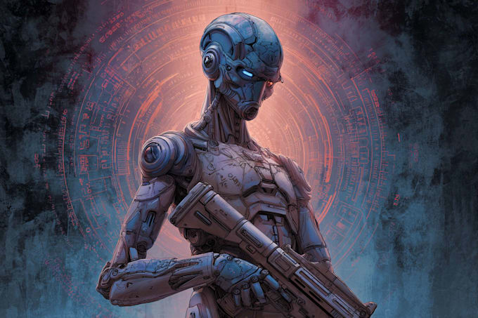 create fantasy, sci fi, character with hyperrealistic style