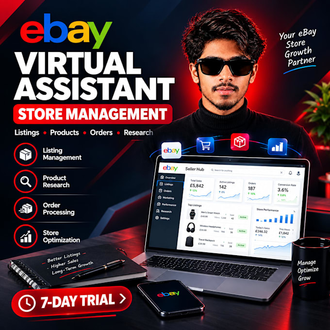 manage your ebay store as an ebay VA