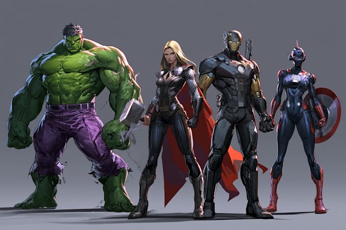 create comic book and custom illustration
