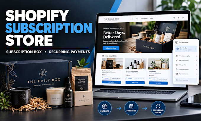 build a high converting shopify subscription box store with recurring payments