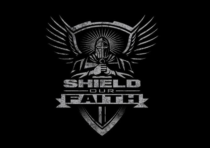 create a professional christian, catholic and warrior style logo design