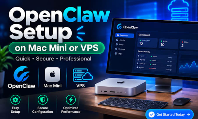 setup openclaw install open claw clawdbot moltbot ai assistant mac mini vps n8n