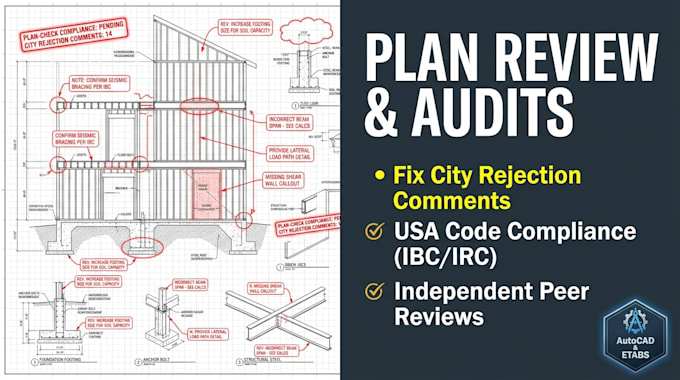 provide structural plan review and building code compliance audits