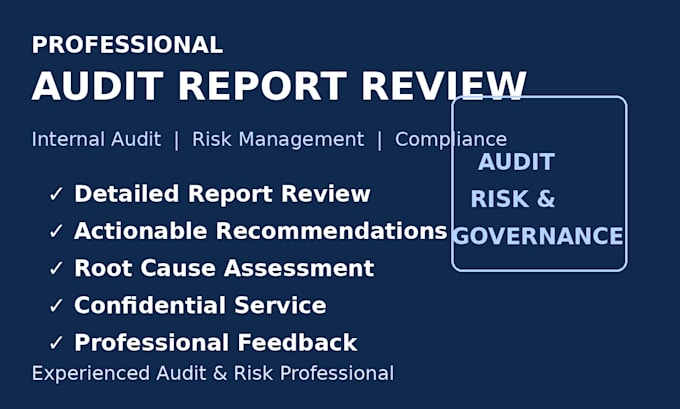 review and improve audit reports