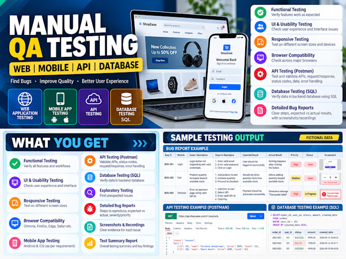 do manual QA testing for your web and mobile applications
