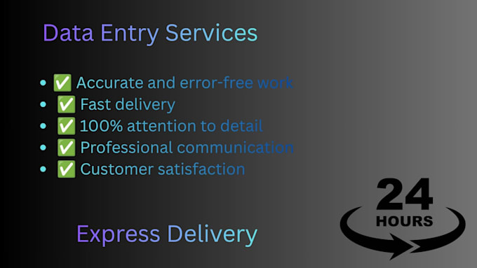 fast and accurate data entry