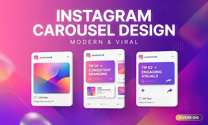 design instagram carousel posts in canva