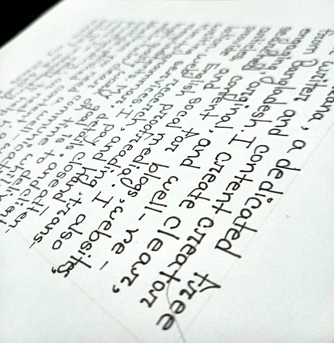 write anything with my beautiful handwriting