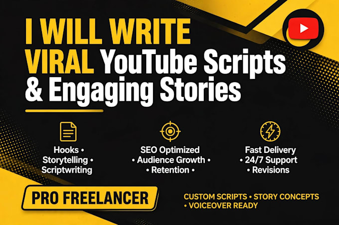 write engaging youtube script and story