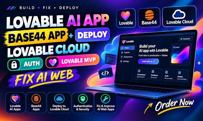 build lovable ai app base44 app deploy lovable cloud auth lovable mvp fix ai web