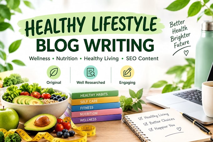 write engaging healthy lifestyle and wellness blog posts
