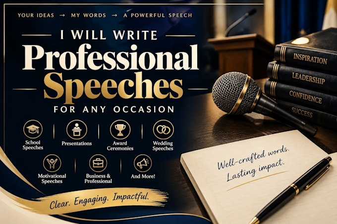 write professional speeches for any occasion