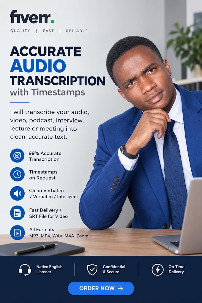 transcribe audio to text, video transcription with timestamps accurately