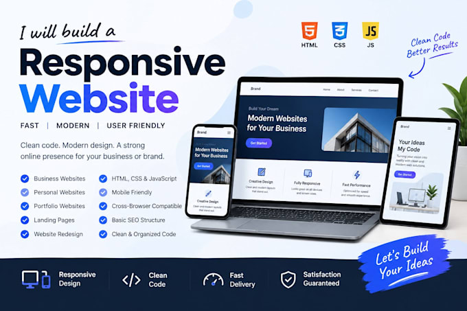 develop a modern website