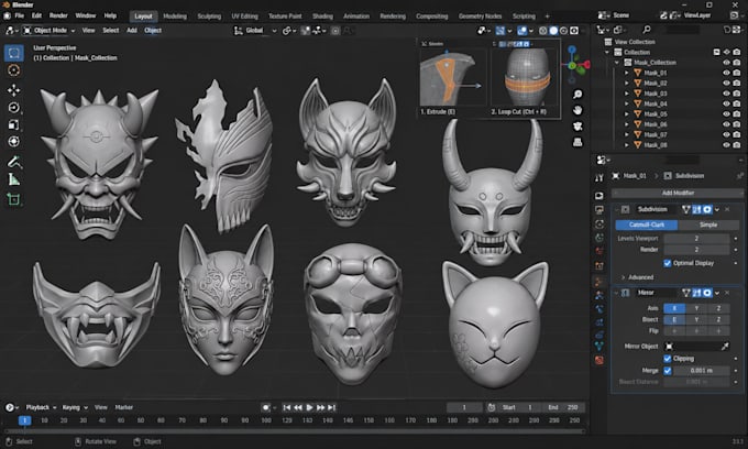 create custom anime cosplay costumes, outfits, armor, and props