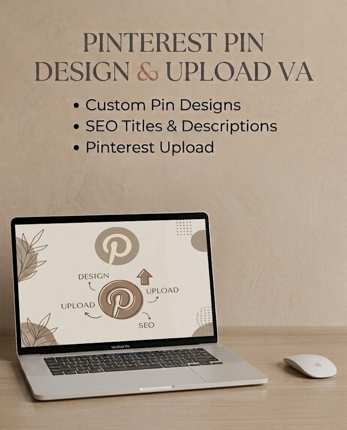 design and upload pinterest pins