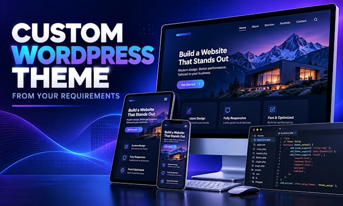 develop a custom wordpress theme from your requirements