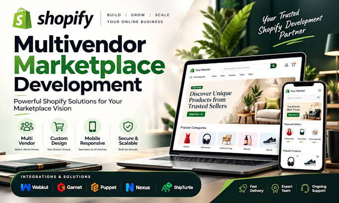 build shopify website development multivendor website garnet webkul puppet nexus