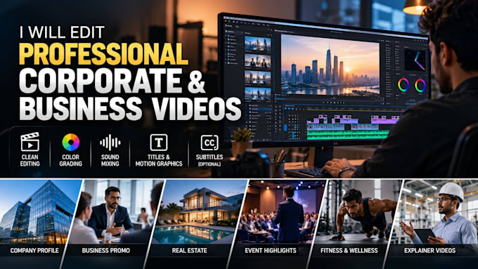 edit professional corporate and business videos