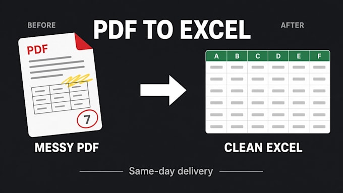 convert PDF to excel and clean your spreadsheet