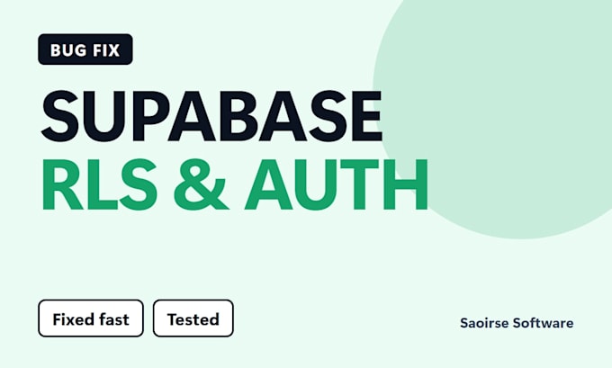 fix your supabase rls, auth or edge function bug