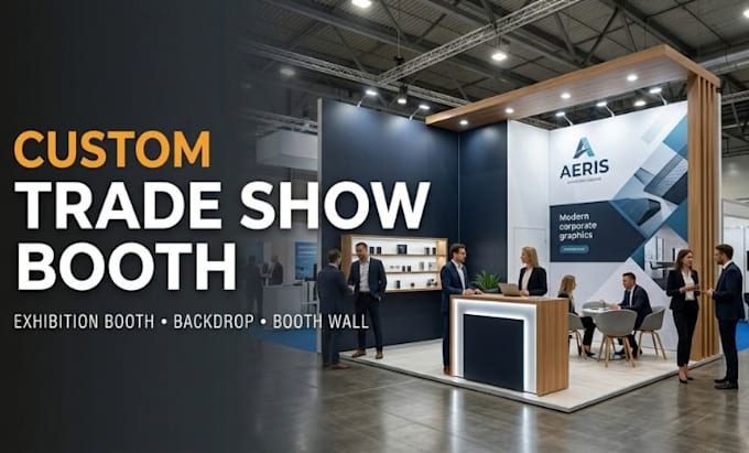 custom trade show booth exhibition trade booth backdrop banner design booth wall