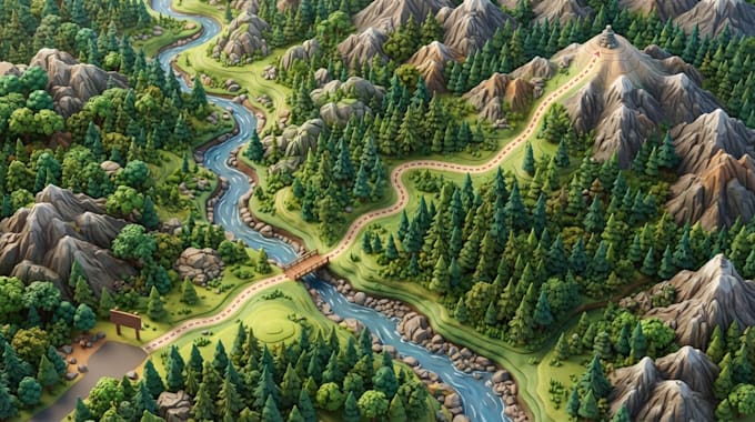 design custom hiking trail, and hiking route maps