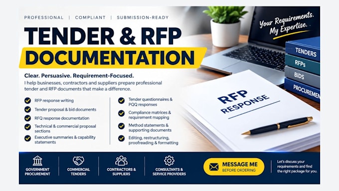 write winning rfp response, tender proposal and bid document