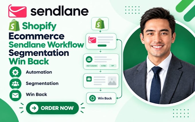 setup sendlane shopify ecommerce sendlane workflow segmentation win back