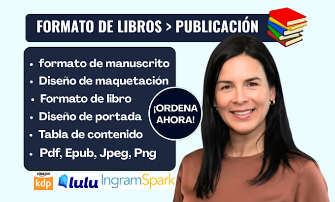 formato de libros para amazon KDP, ingramspark y lulu