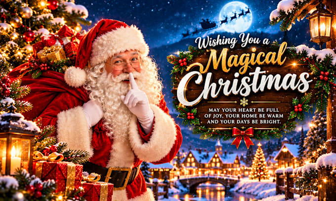 create 3d ai christmas animation video with a christmas message