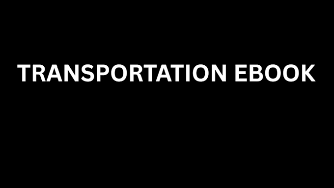 write your transportation ebook
