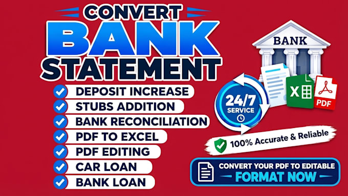 convert bank statement bank statement pdf to editable format