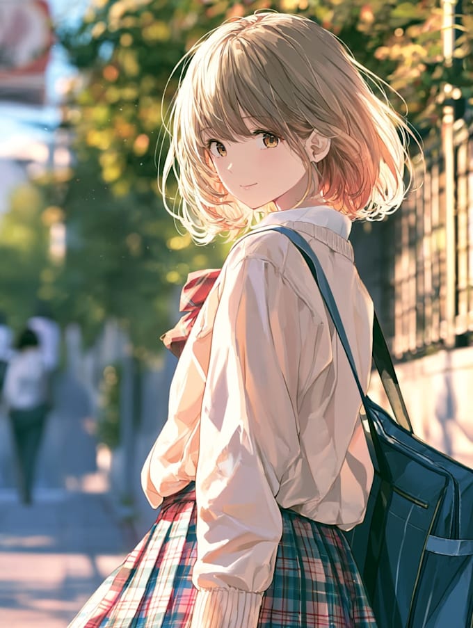 draw an anime character illustration