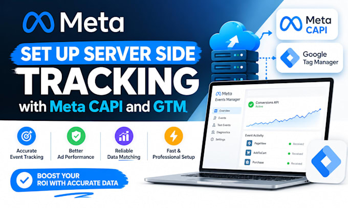 set up server side tracking with meta capi and GTM