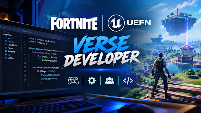 create custom uefn verse code and fortnite game mechanics for your map