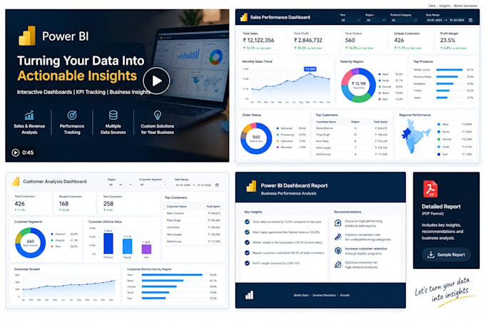 create a professional power bi dashboard
