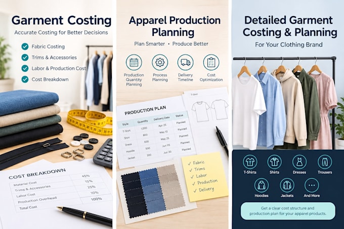 do garment costing and apparel production planning