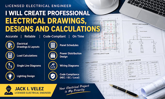 electrical engineer, design, calculation, load calculation, single line diagram