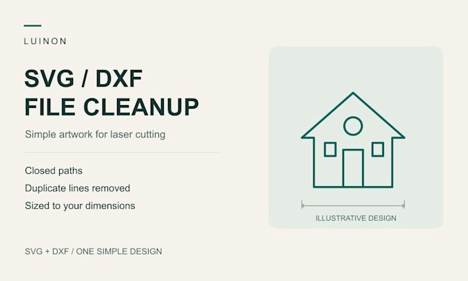 clean up and vectorize svg dxf files for laser cutting